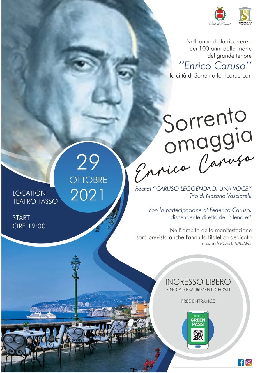 Sorrento omaggia Enrico Caruso la leggenda di una voce al Teatro